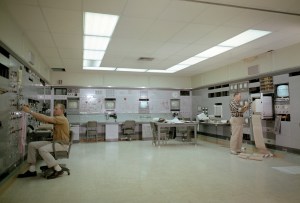 Men in control room at B Control