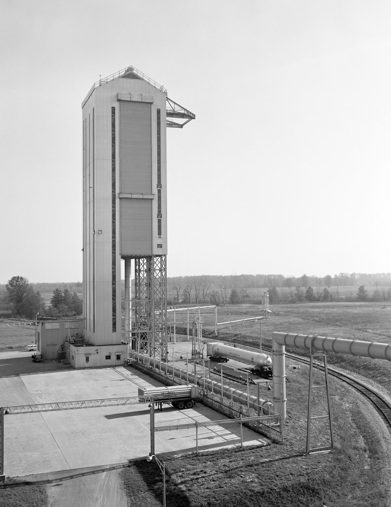 Exterior of B-3 with piping