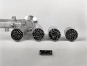 Components on table.