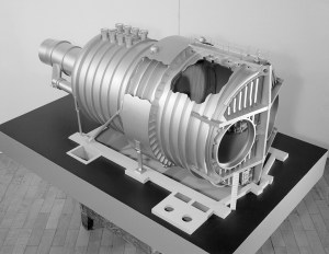 Model of the cooling chamber for the new PSL No. 3 and 4 facility.