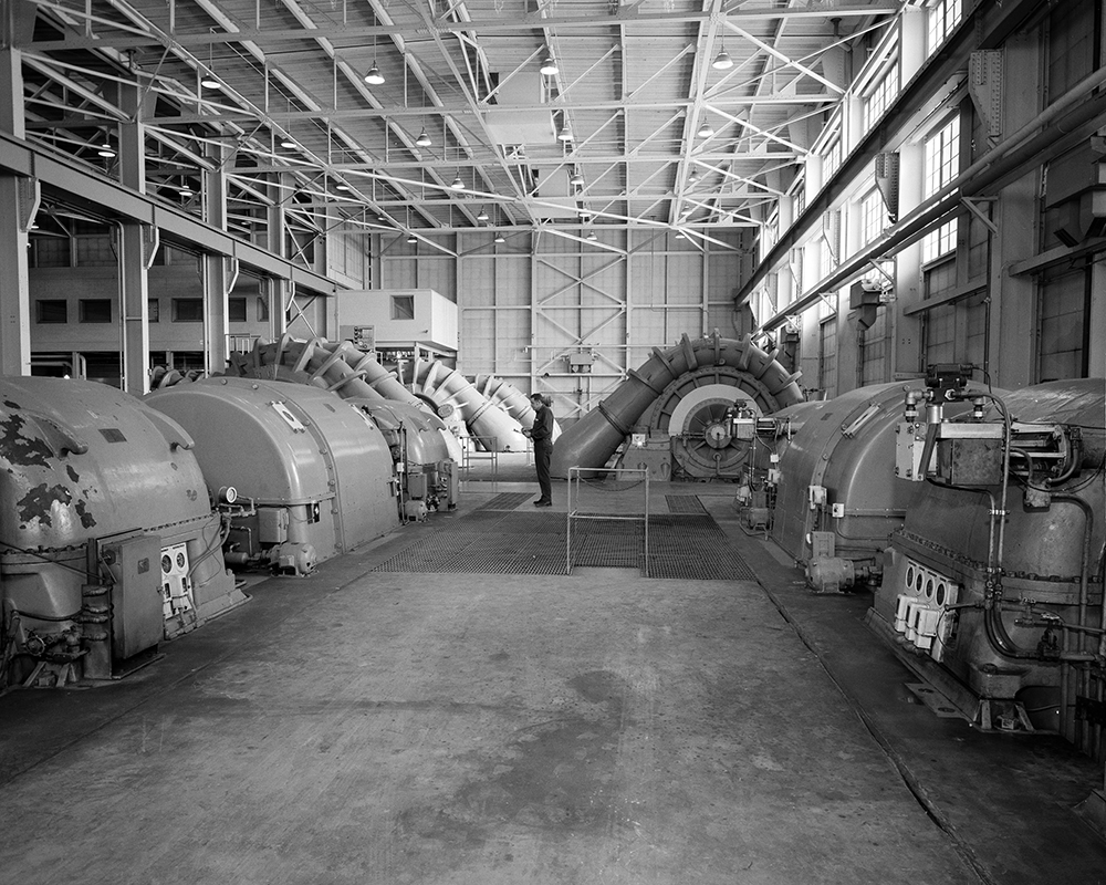 Compressors in the large building.