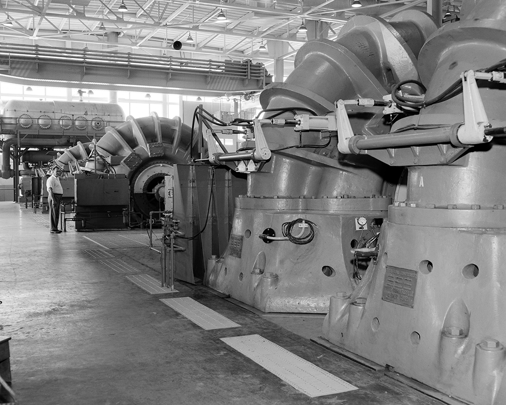 New exhausters in the PSL Equipment Building following a major upgrade with the addition of PSL No. 3 and 4.