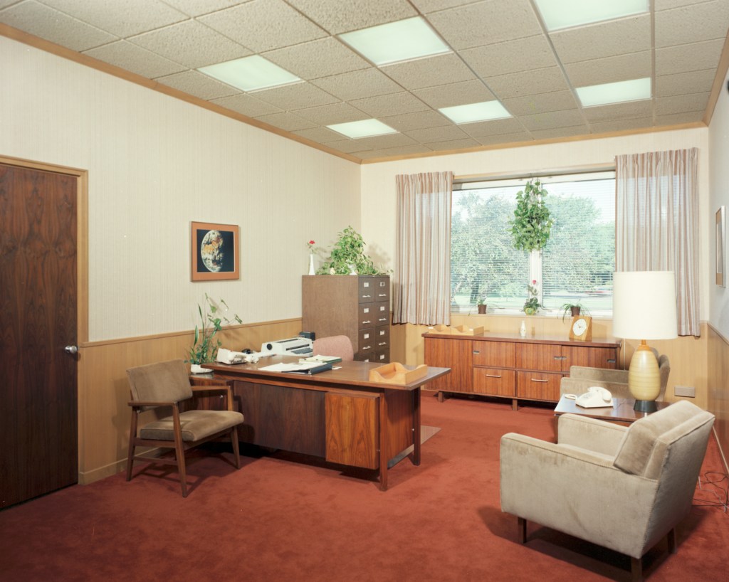 Interior of office.