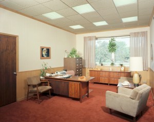 Interior of office.
