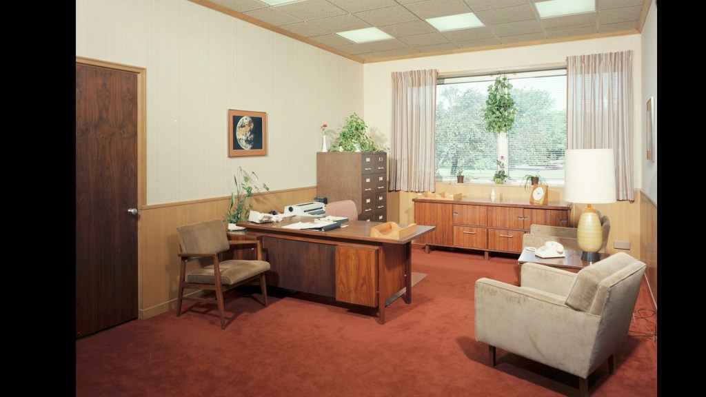 Interior of office.