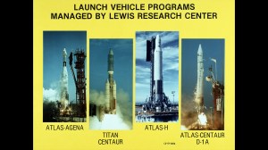 Slide showing four Lewis-managed launch vehicle programs.