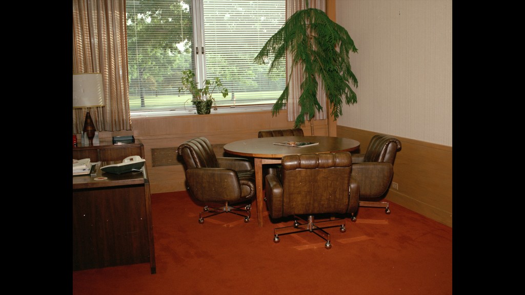 Interior of office.