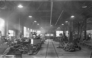 Equipment inside Combine Shop
