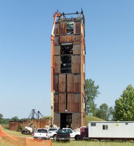 Rusting test stand.