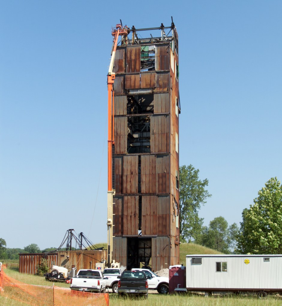 Rusting test stand.