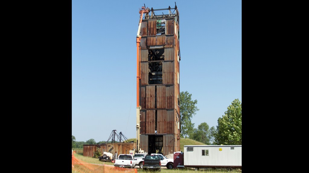 Rusting test stand.
