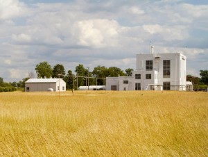 View across field of test facility.