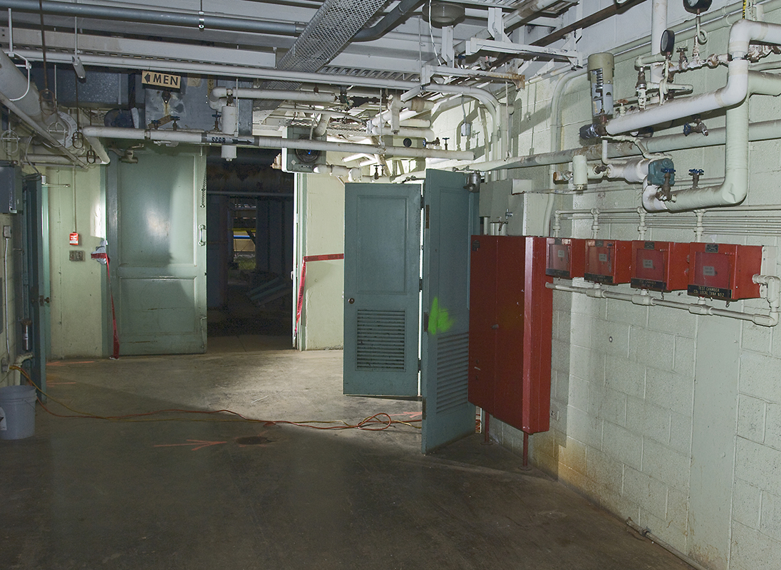 Walkway on the first floor of PSL No. 1 and 2. The test chambers were on the floor above.
