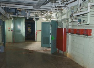 Walkway on the first floor of PSL No. 1 and 2. The test chambers were on the floor above.