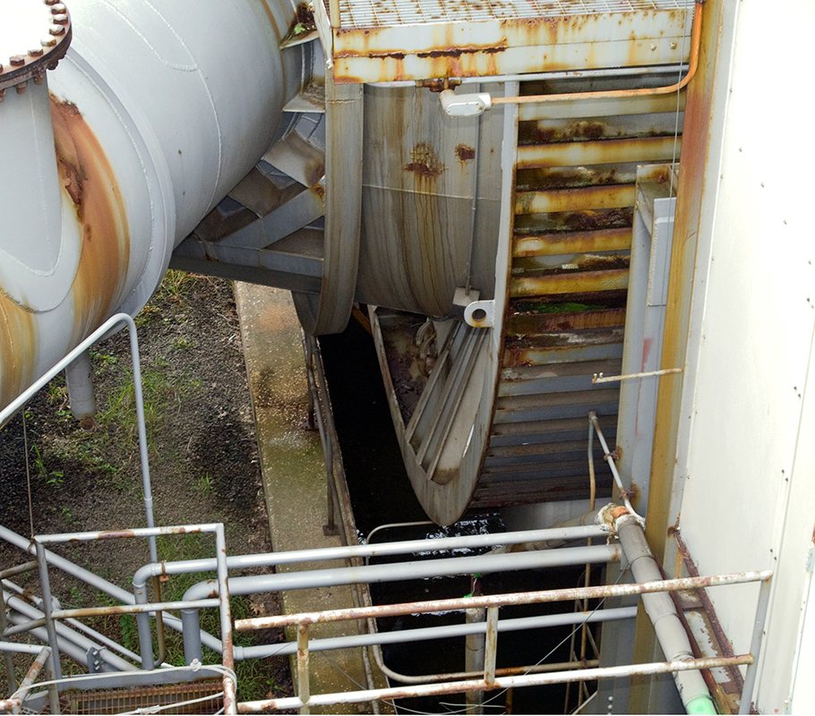 rusting primary cooler.
