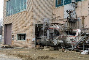 Rusting primary cooler at PSL. The facility had been inactive for nearly 30 years.
