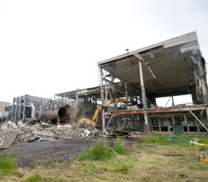 Rusting air intake line at PSL.