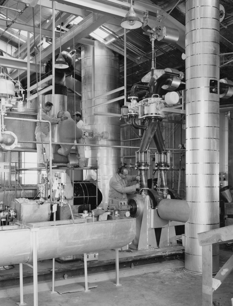 Mechanic prepares a test loop at A Site
