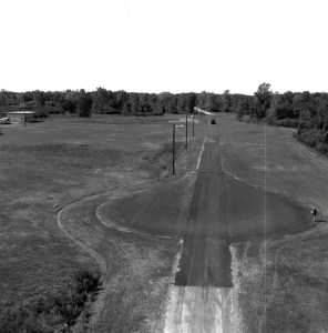Paved track.