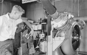 Mechanic working on rig