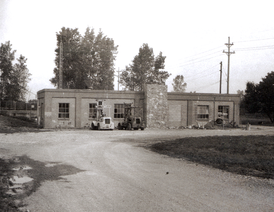 Exterior of pump house