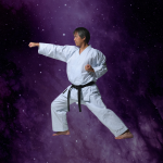 A black belt karate instructor.