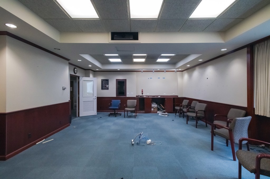 Conference room without furniture.