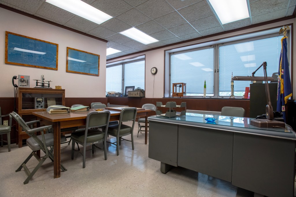 Vintage furniture in office.