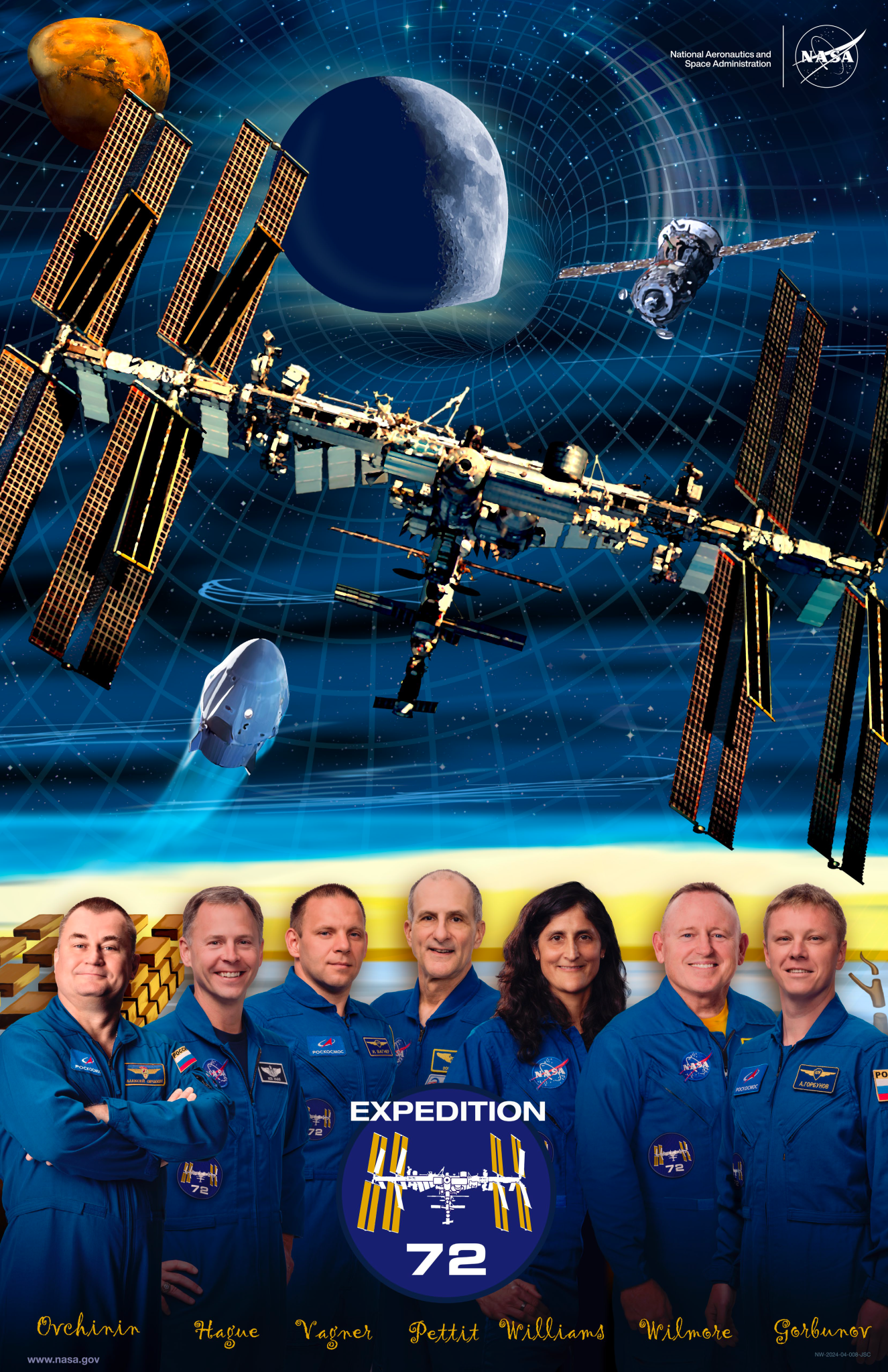 Expedition 72 Space Flight Awareness Poster