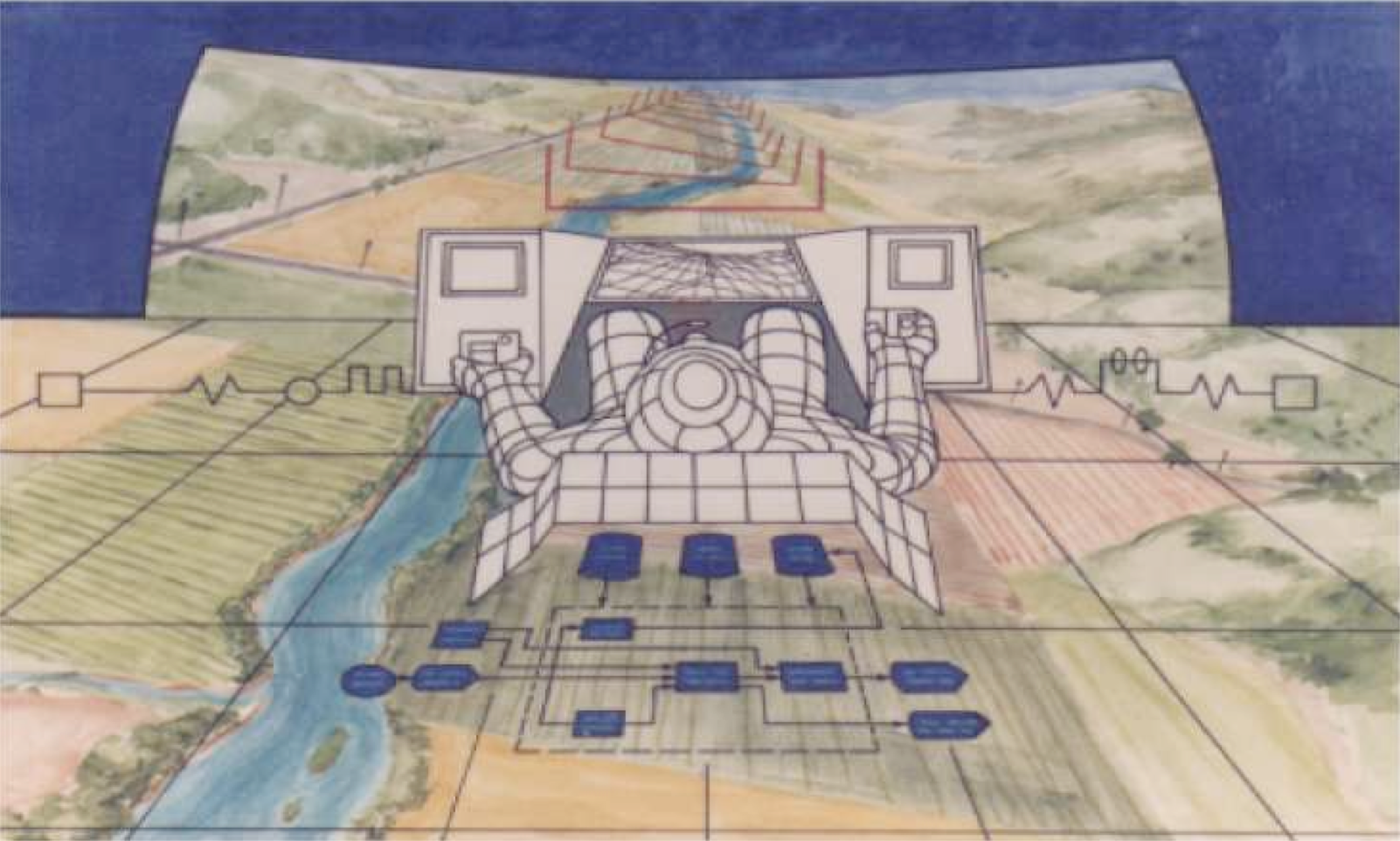 Illustration of Human Performance Modeling concepts developed by NASA Ames Research Center's Human-Centered Design Laboratory (HCSL).