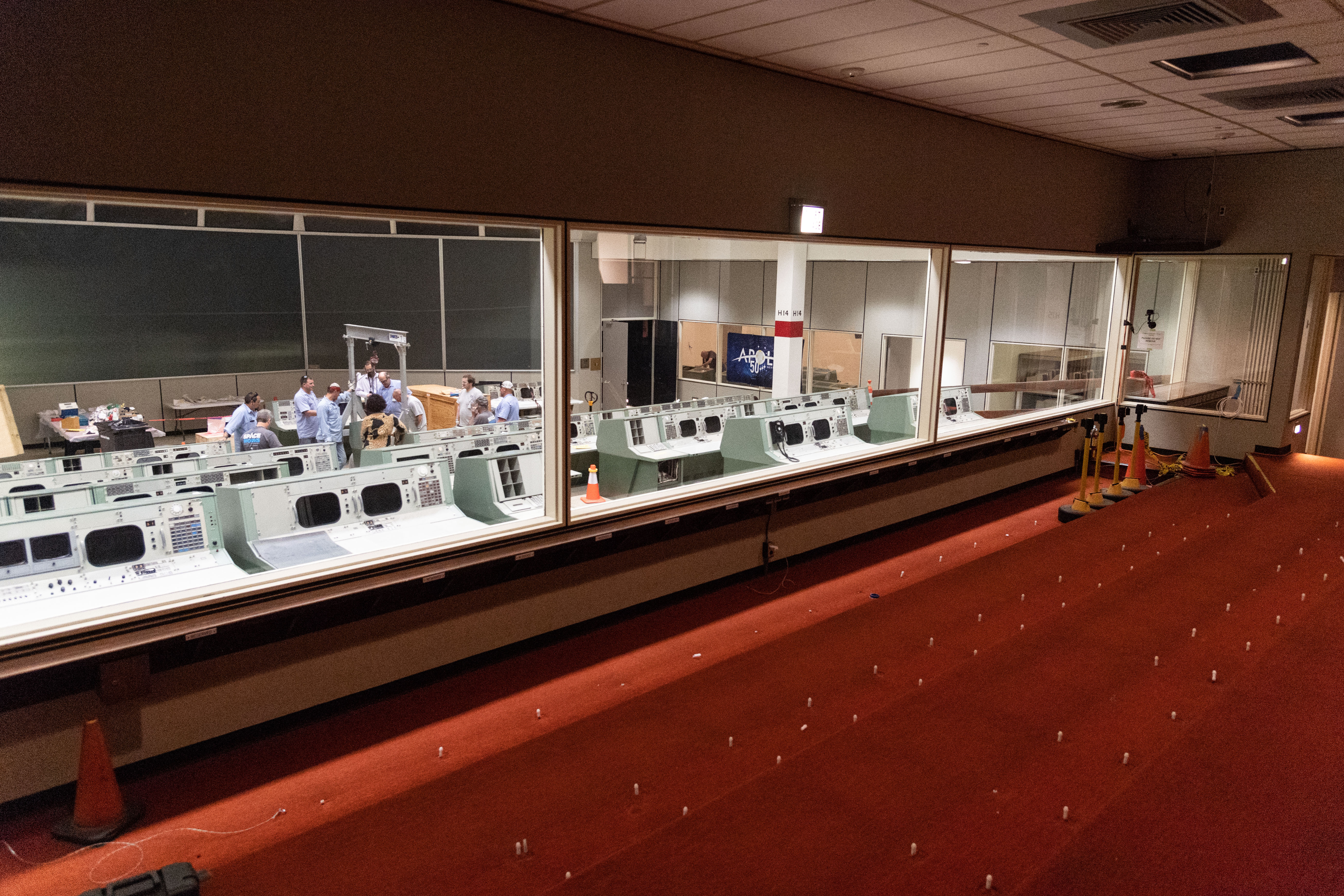 Apollo MOCR consoles being moved to building 30