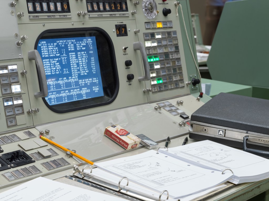 Restored Apollo MOCR in its final configuration