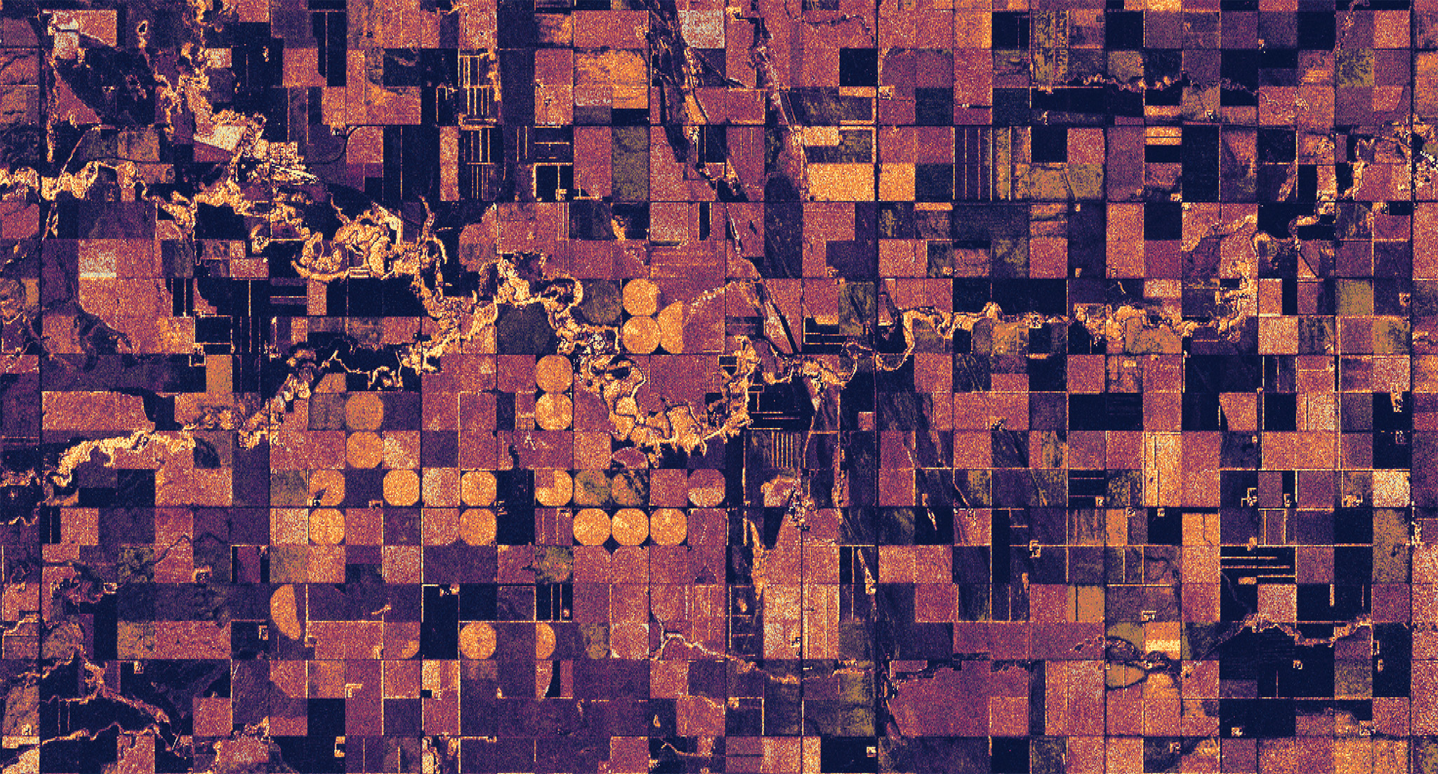 On Aug. 23, NISAR imaged land adjacent to northeastern North Dakota’s Forest River. Light-colored wetlands and forests line the river’s banks, while circular and rectangular plots throughout the image appear in shades that indicate the land may be pasture or cropland with corn or soy.