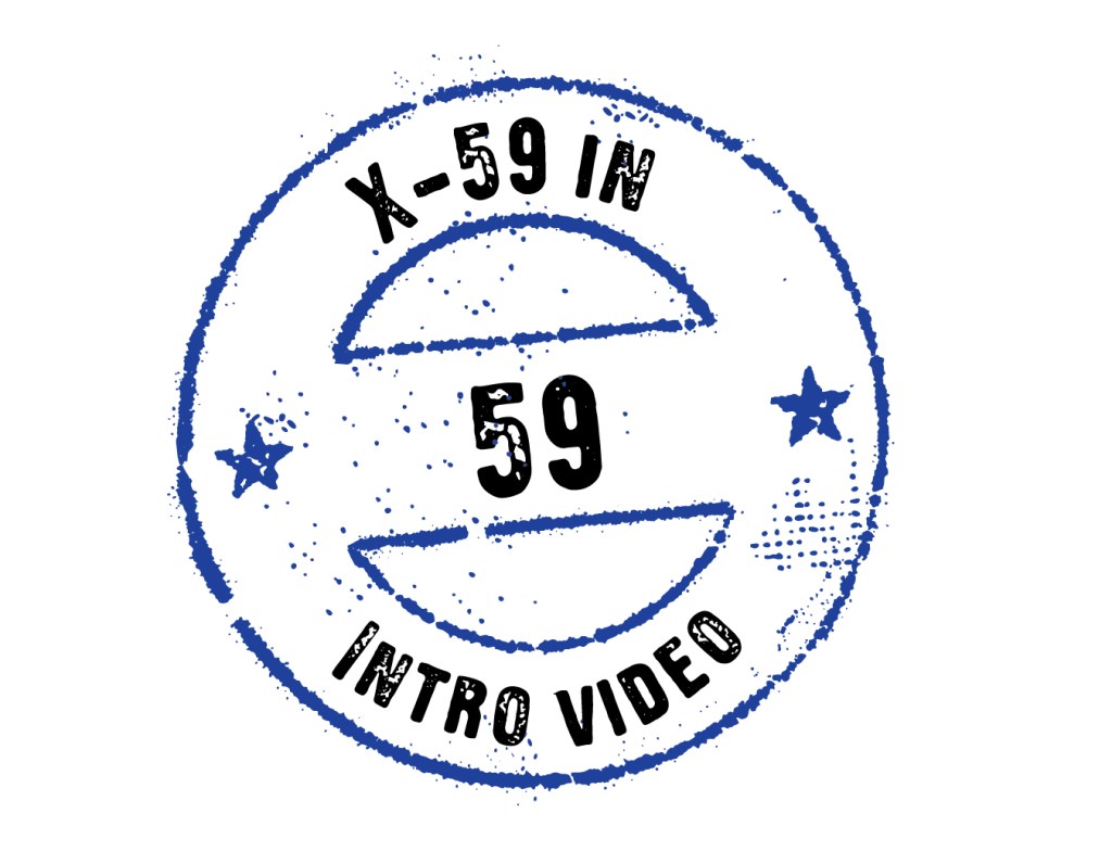 59 in 59: Intro Video digital stamp.