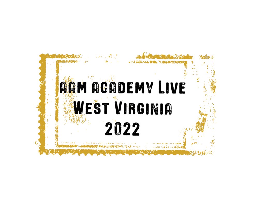 AAM Academy Live West Virginia 2022 digital stamp.