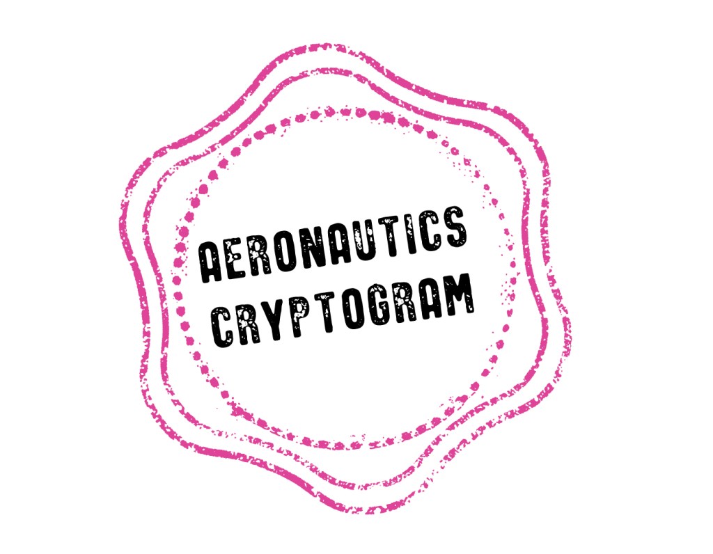 Aeronautics Cryptogram stamp.