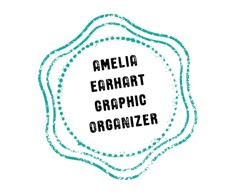 Amelia Earhart Graphic Organizer stamp.