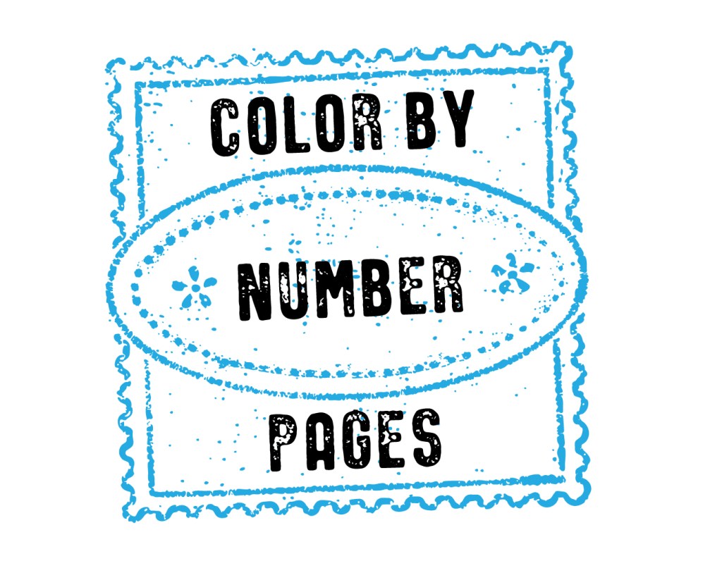 Color by Number pages stamp.