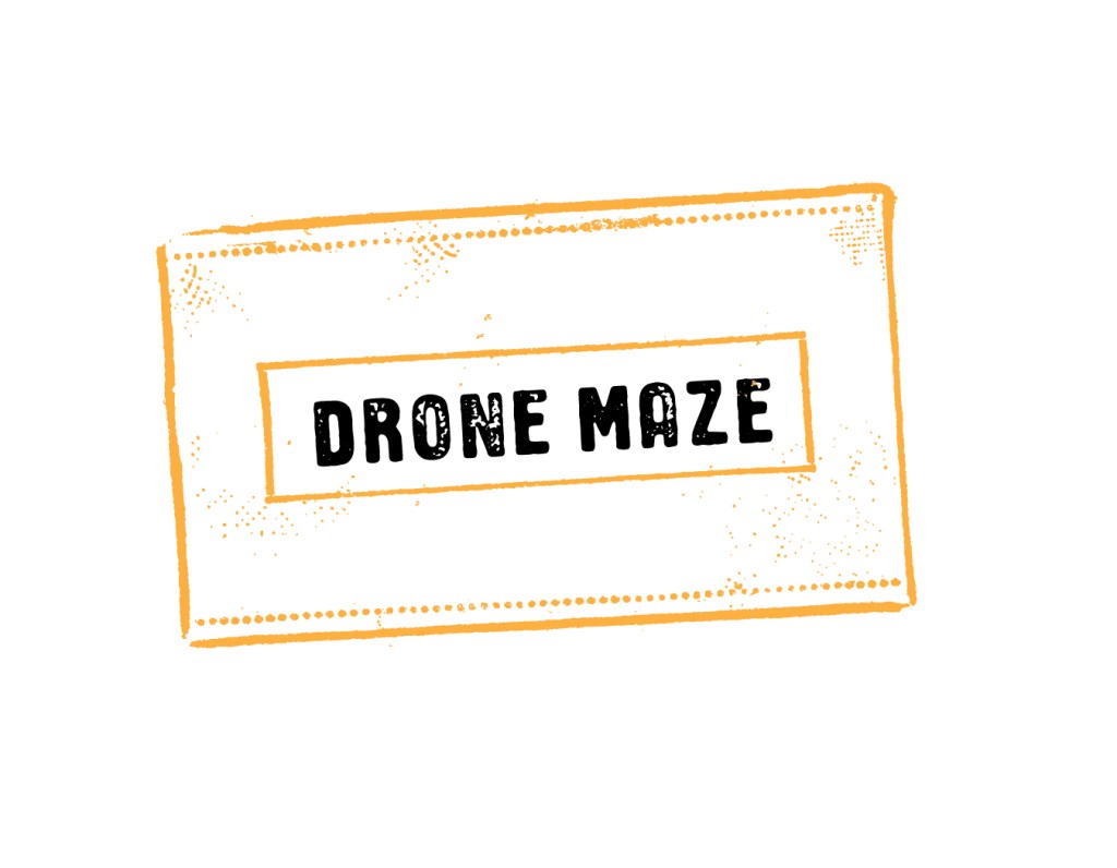 Drone Maze activity stamp.