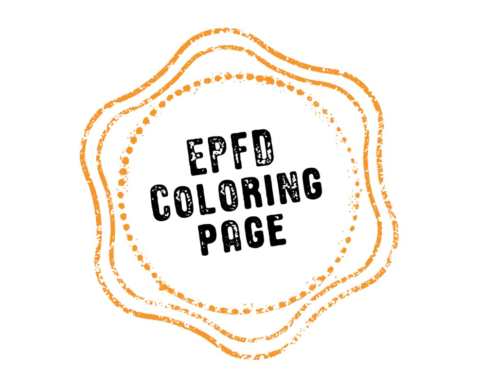 EPFD Coloring pages stamp.