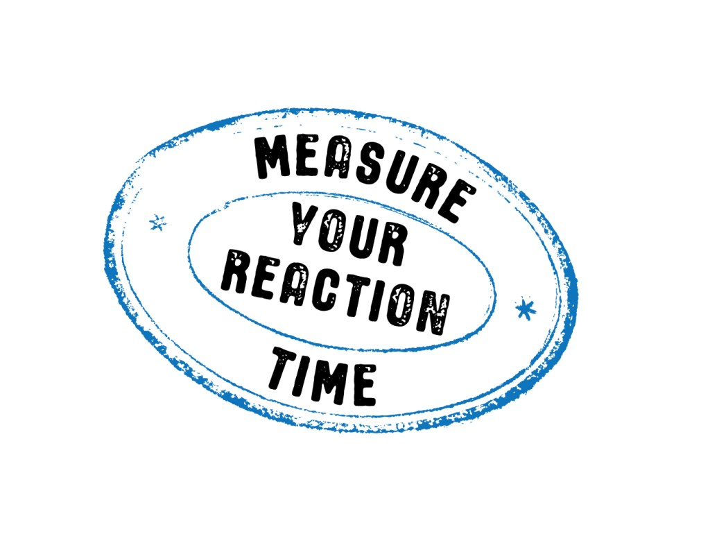 Measure your Reaction Time activity stamp.