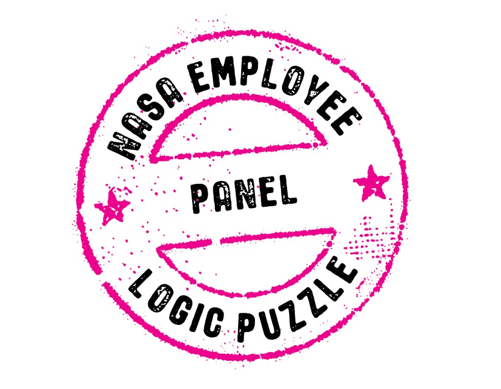 NASA Employee Panel Logic Puzzle activity stamp.