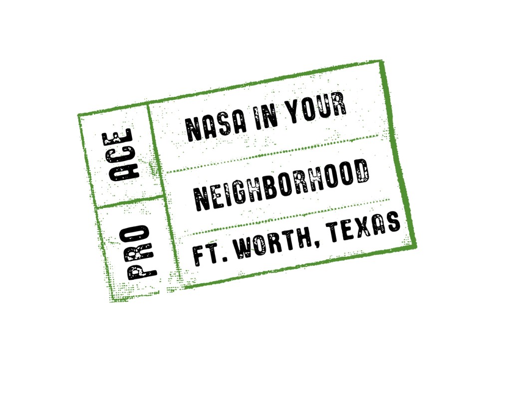 NASA in your Neighborhood, Ft. Worth, TX 2021 digital stamp.