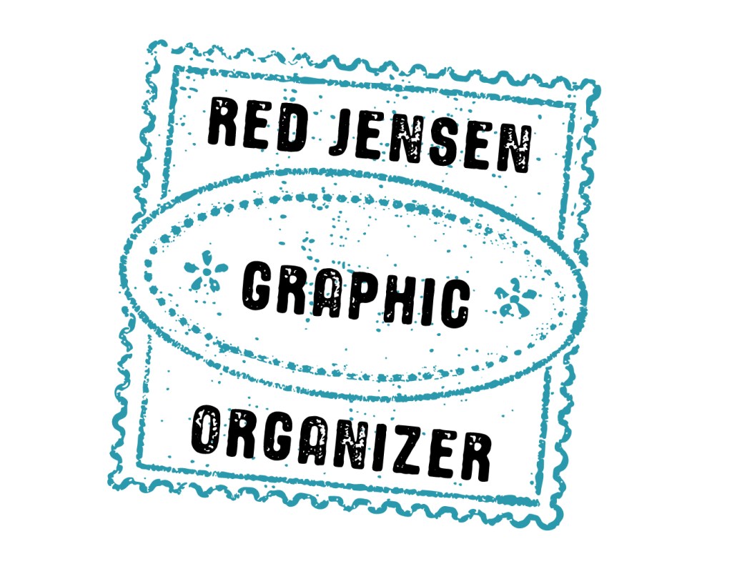 Red Jensen Graphic Organizer stamp.