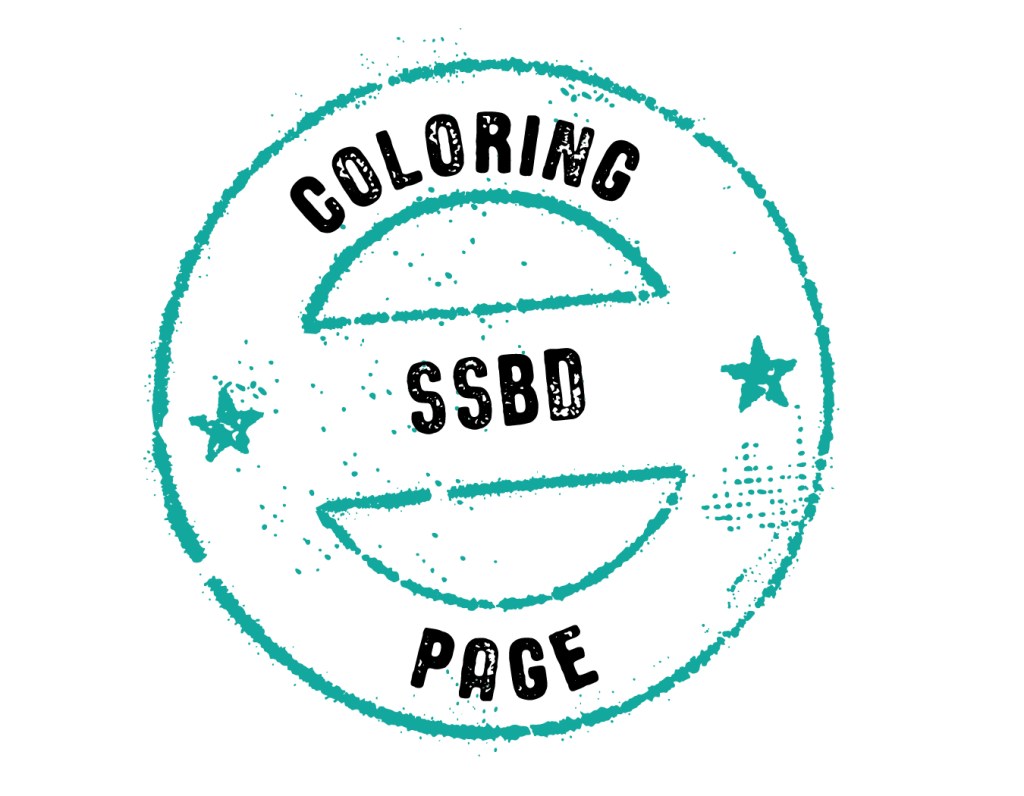 SSBD Coloring Page stamp.