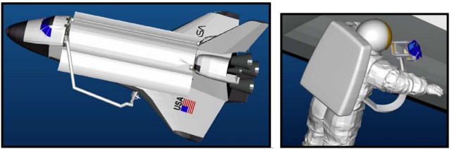 Figure 1. Operational concept: IR Inspection via astronaut EVA.