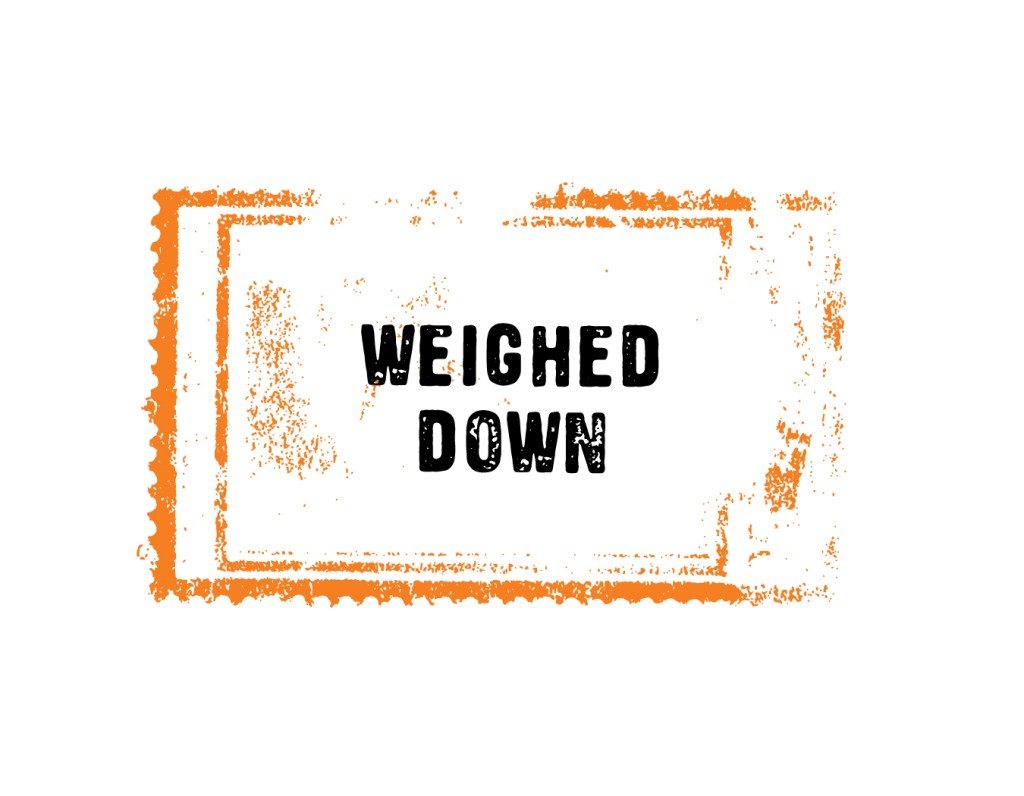 Weighed Down activity stamp.