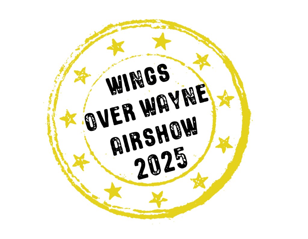 Wings over Wayne Airshow 2025 digital stamp.