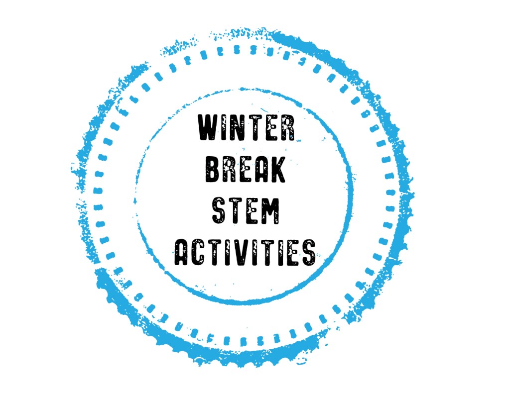 Winter Break STEM activity stamp.