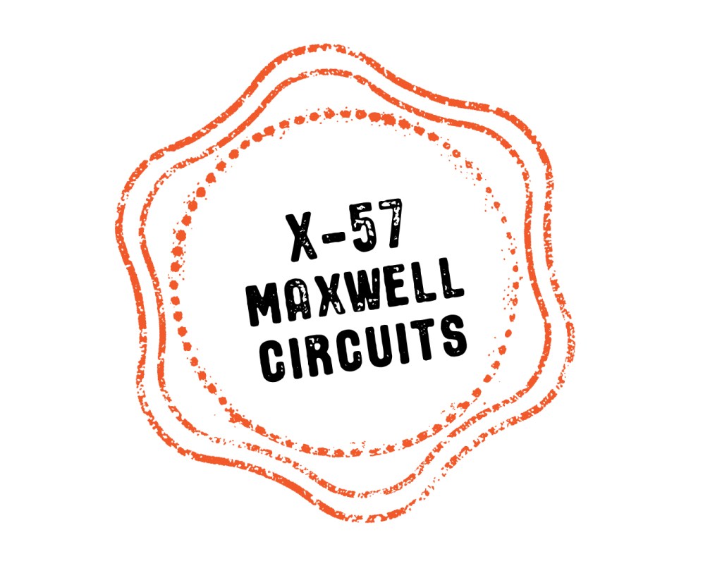 X-57 Maxwell Circuits digital stamp.